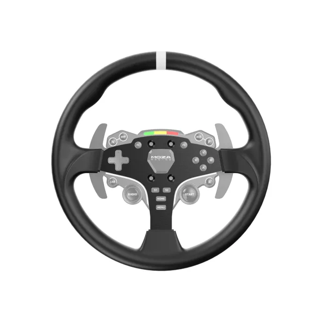 MOZA Racing ESX mod volant rond 12 pouces microfibre