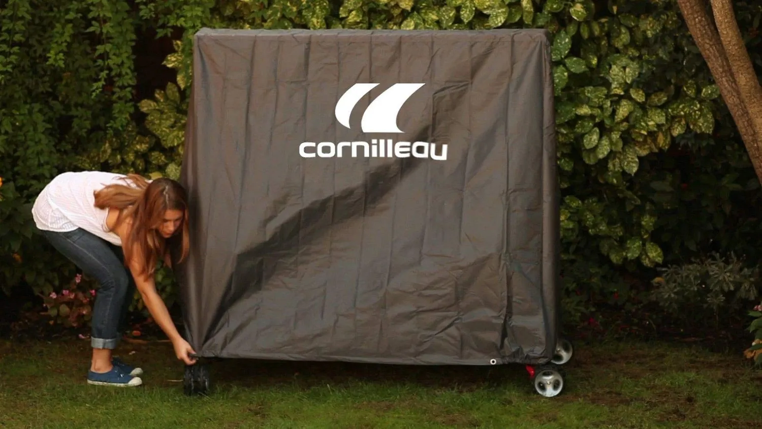 Cornilleau Premium housse table ping-pong grise polyester