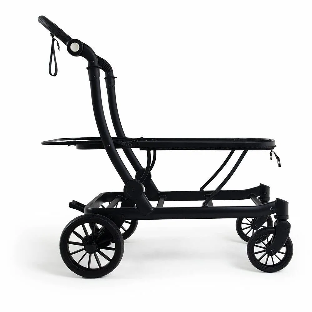 KETTLER Compact Chariot pliable noir 2 enfants 70 kg