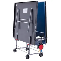 Butterfly Playback Rollaway table intérieur pliante bleue
