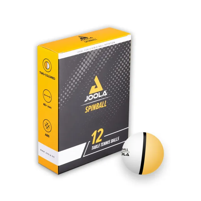 JOOLA Spinball balles de ping-pong bicolores pack de 12