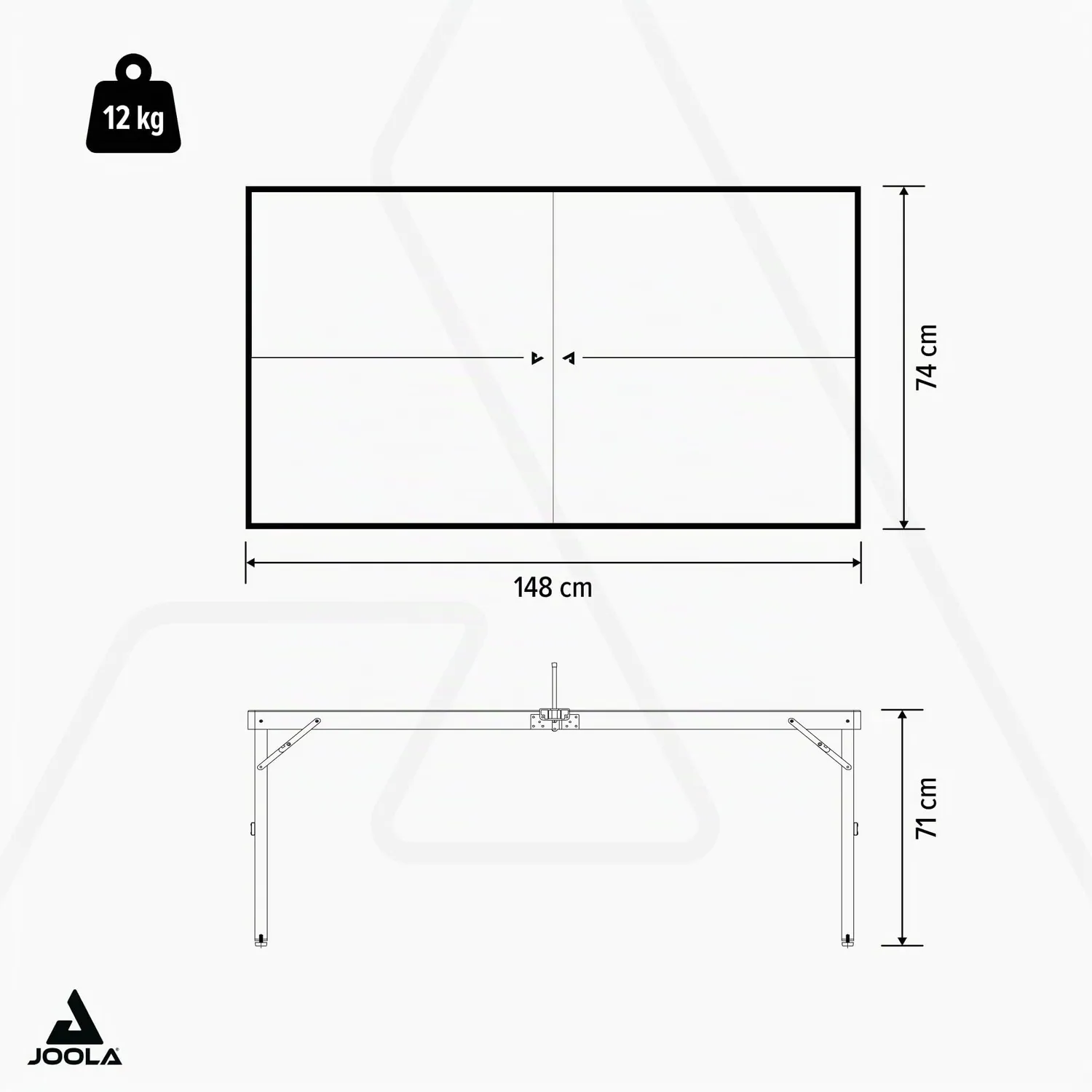 JOOLA FA-X table ping-pong intérieur 148 cm