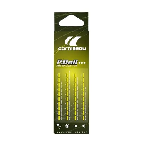 Cornilleau P-Ball ABS Evo balle ping-pong x3 blanc