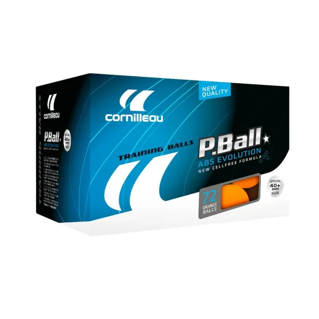 Cornilleau P-Ball ABS Evo balle ping-pong x72 orange