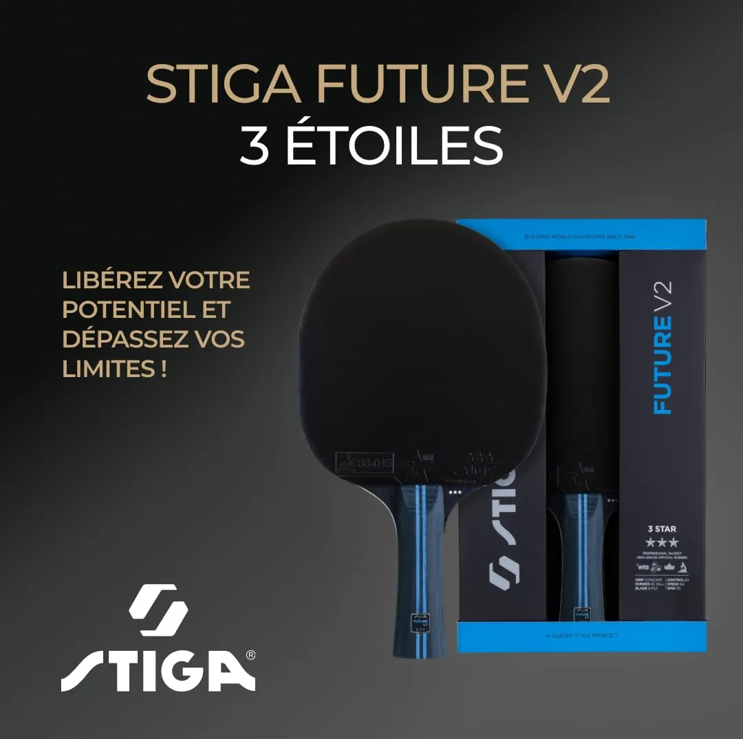 STIGA Future V2 raquette tennis de table 3 étoiles offensive