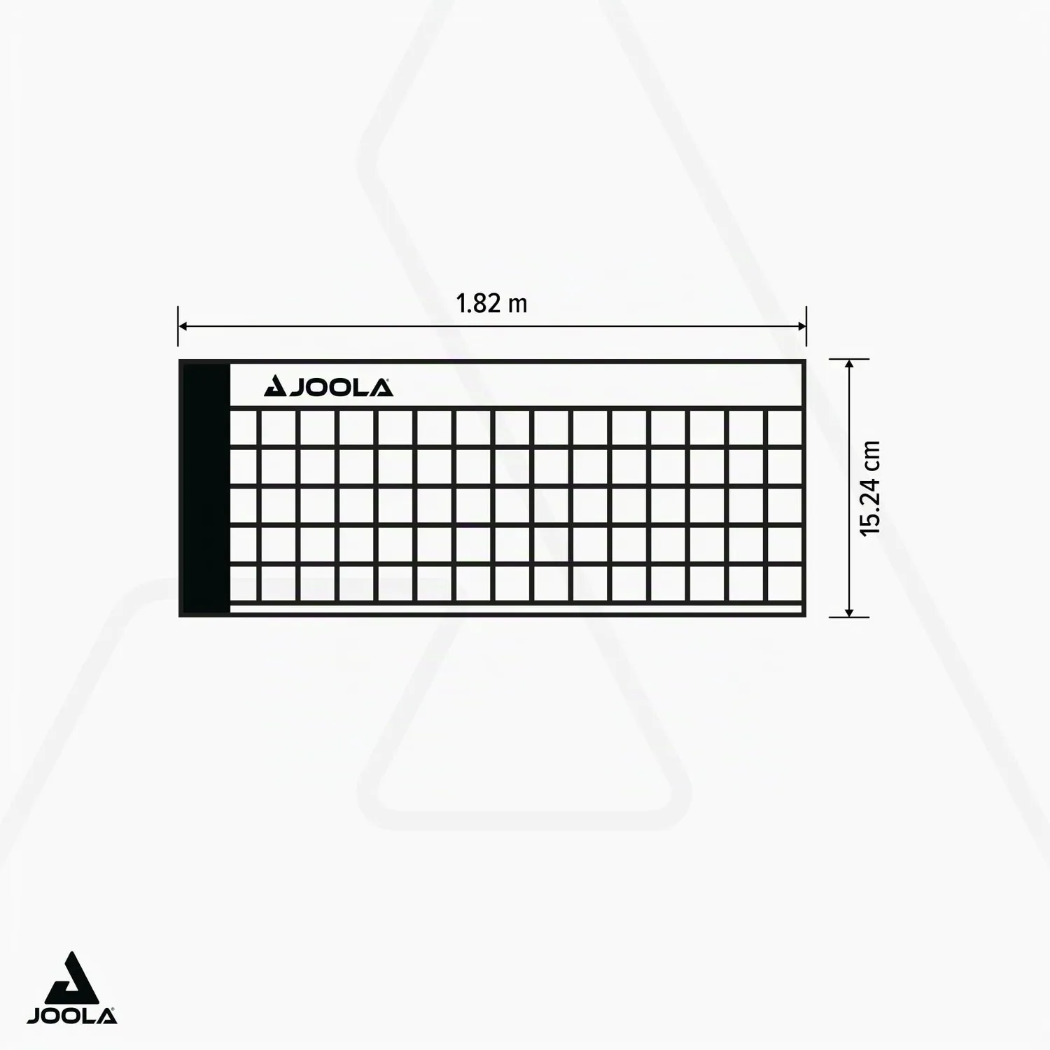 JOOLA Avanti filet ping pong métal vis 152 cm noir