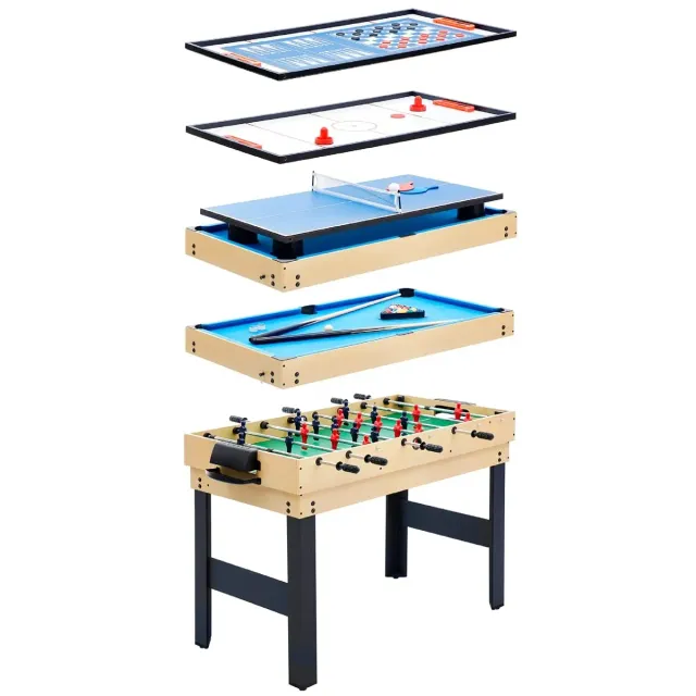 Rendez vous déco Boby table multi-jeux hêtre 20 en 1