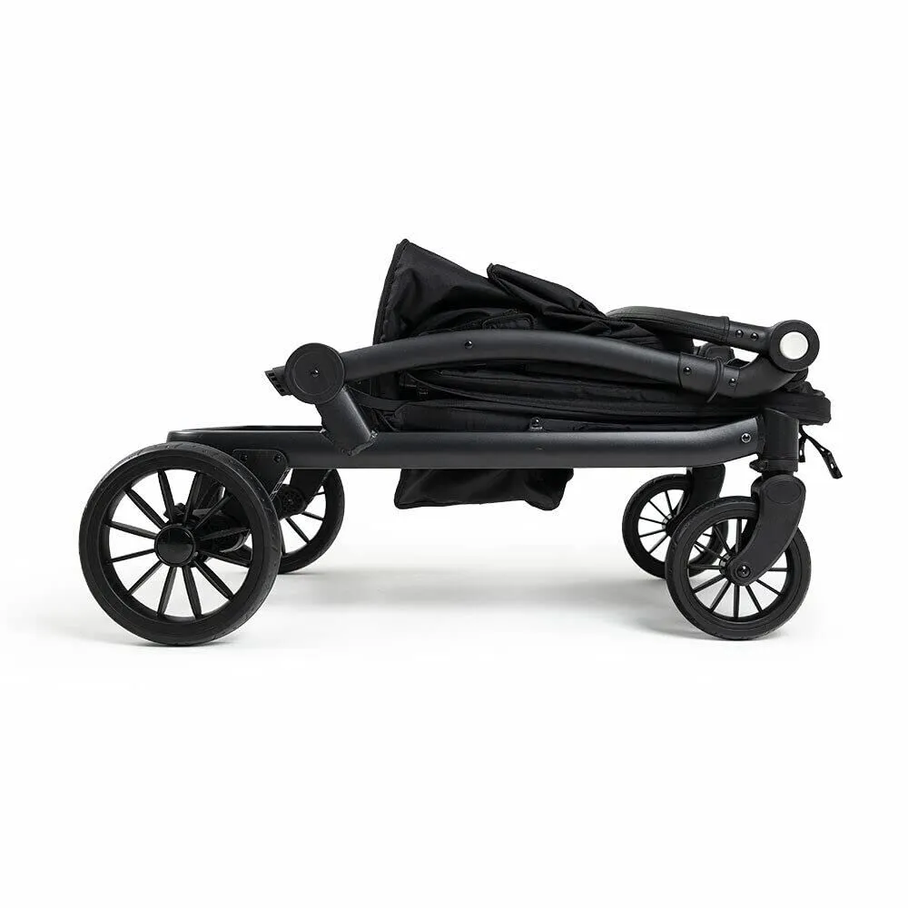 KETTLER Compact Chariot pliable noir 2 enfants 70 kg