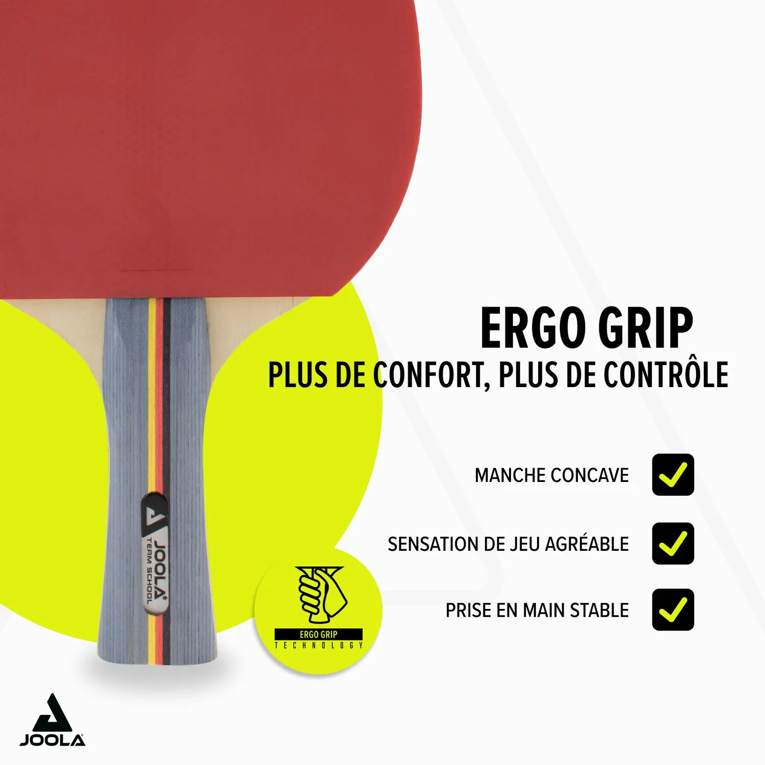 JOOLA Team School set raquettes ping-pong 4 joueurs