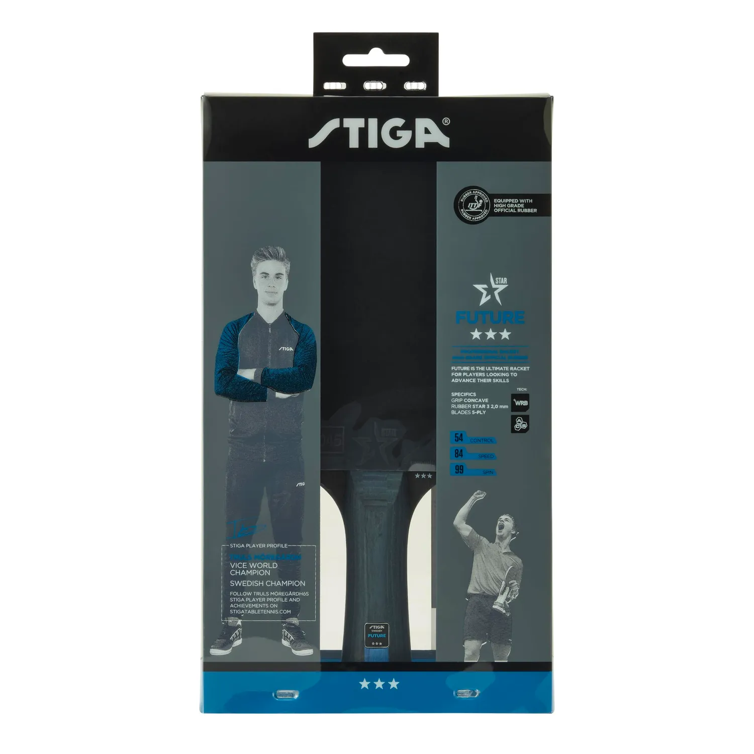 Stiga Future raquette ping-pong WRB 3 étoiles offensive