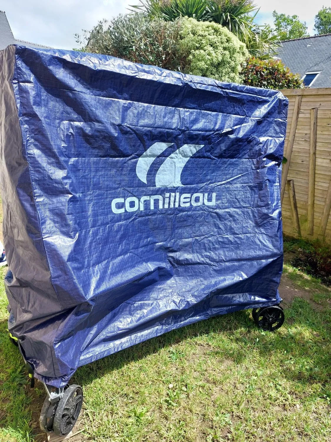 Cornilleau Sport housse table ping-pong bleue imperméable