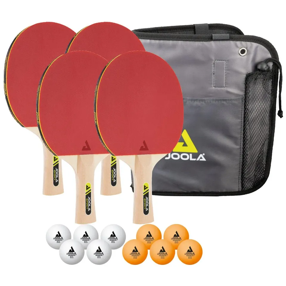 JOOLA Family set tennis de table 4 raquettes 10 balles