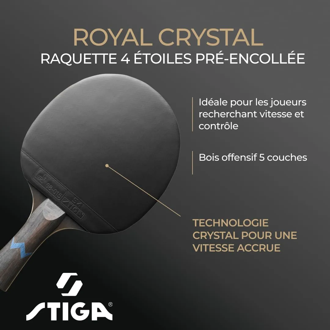 Stiga Royal 4-Star raquette tennis de table attaque