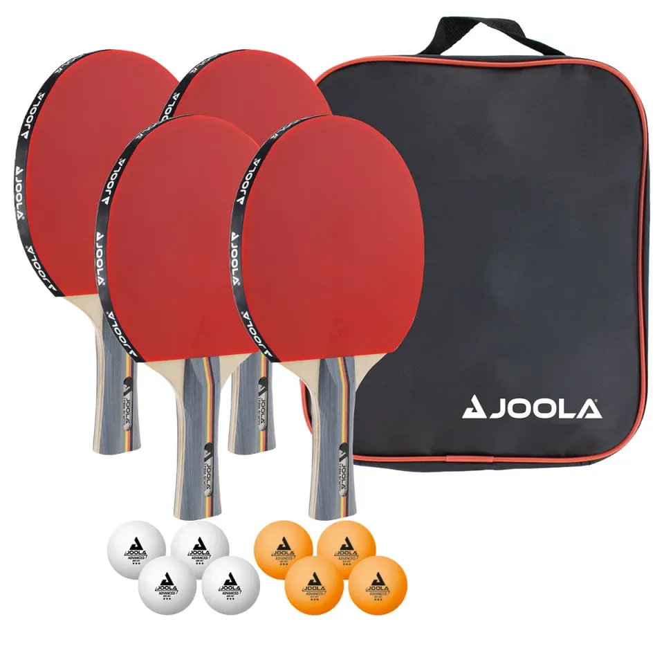 JOOLA Team School set tennis de table 4 raquettes 8 balles