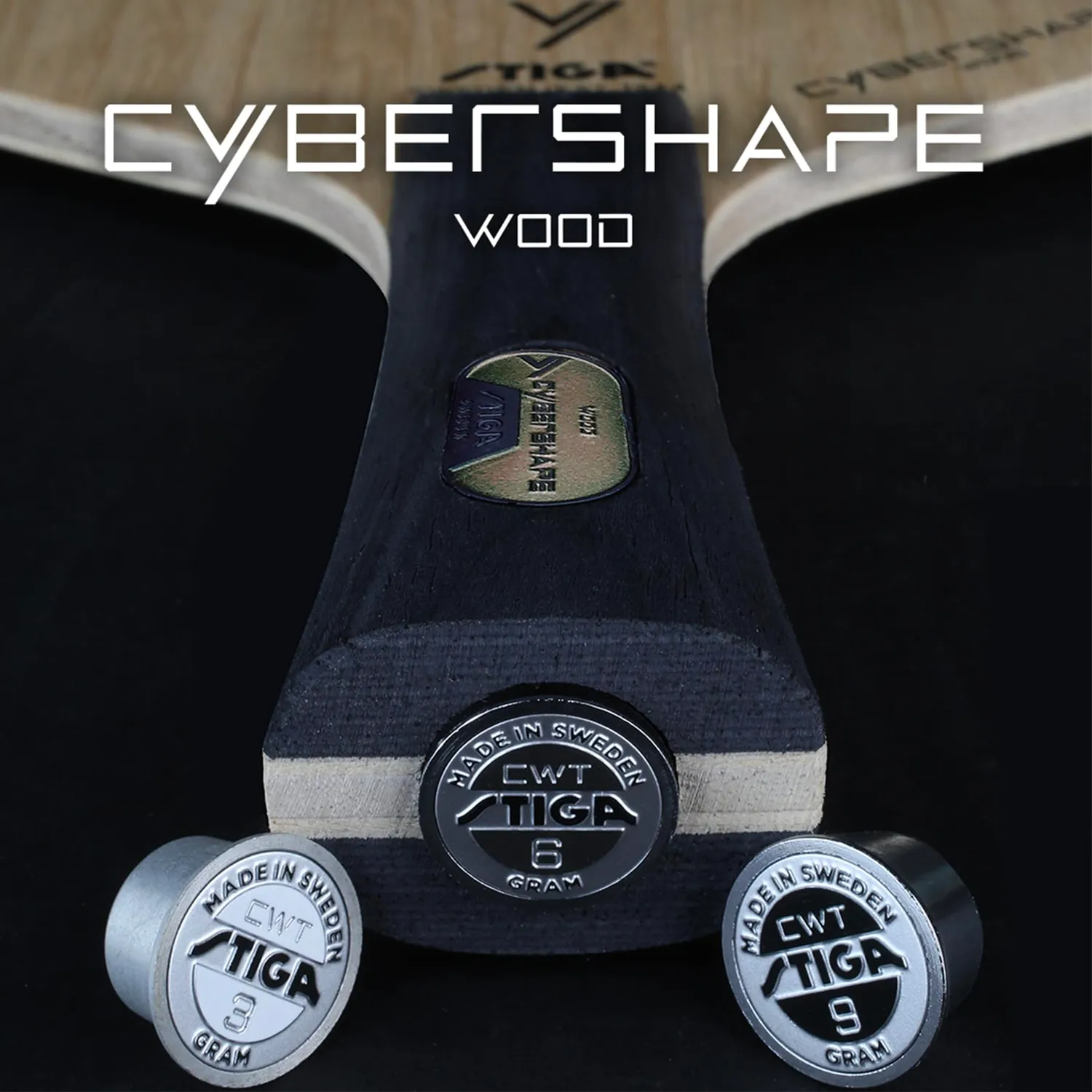 STIGA Cybershape Wood bois tennis de table concave offensif