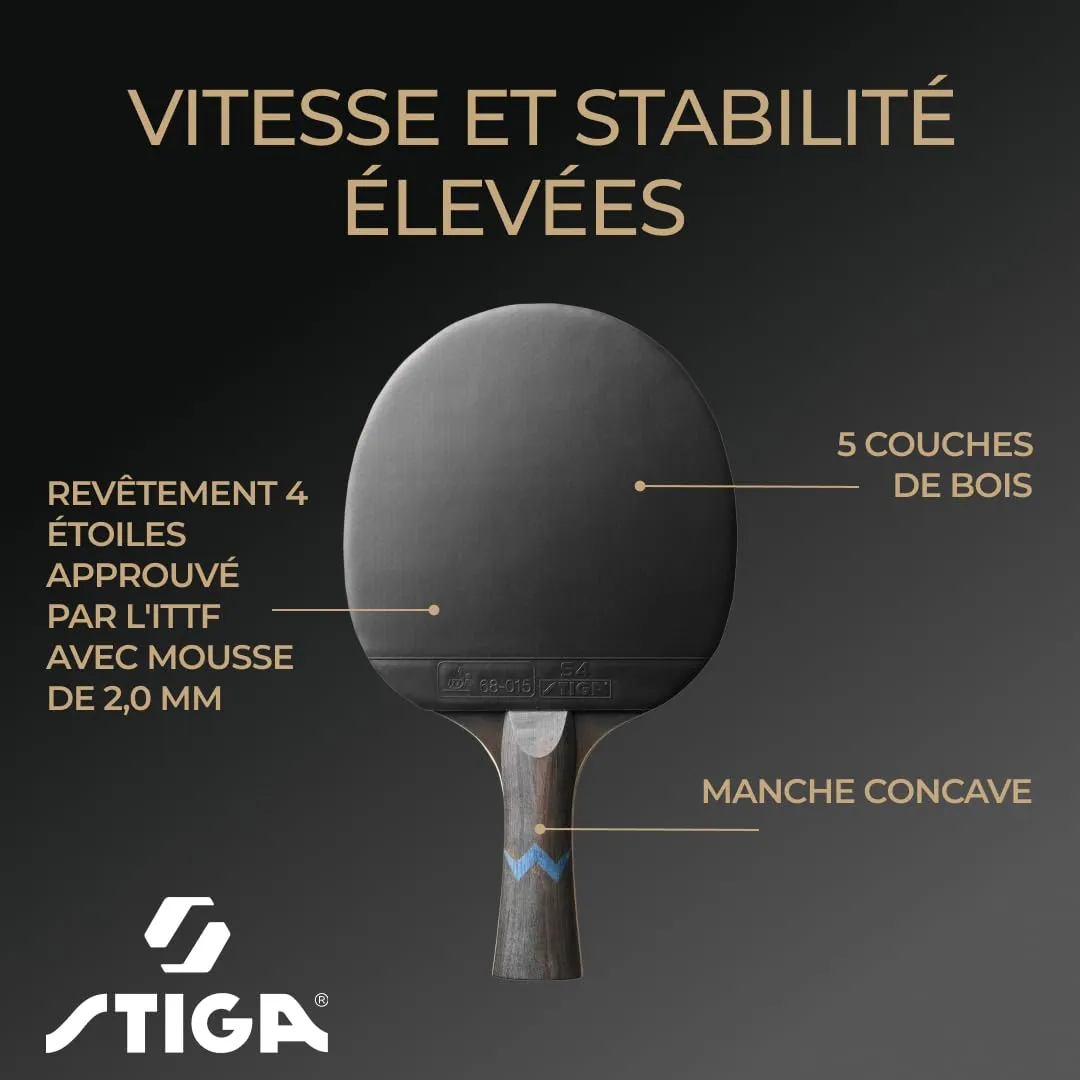Stiga Royal 4-Star raquette tennis de table attaque