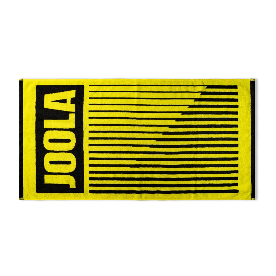 JOOLA Large Wordmark serviette de sport coton noir jaune