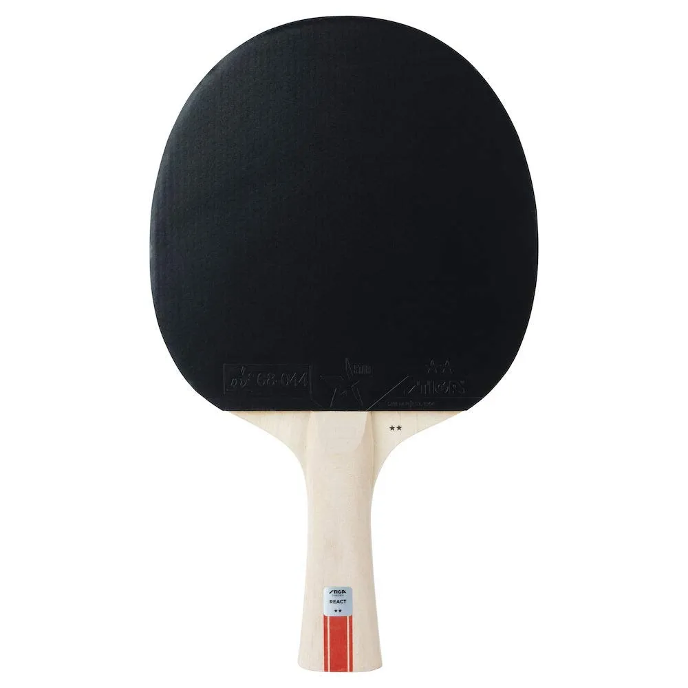 STIGA React 2 étoiles raquette ping-pong Noir Rouge