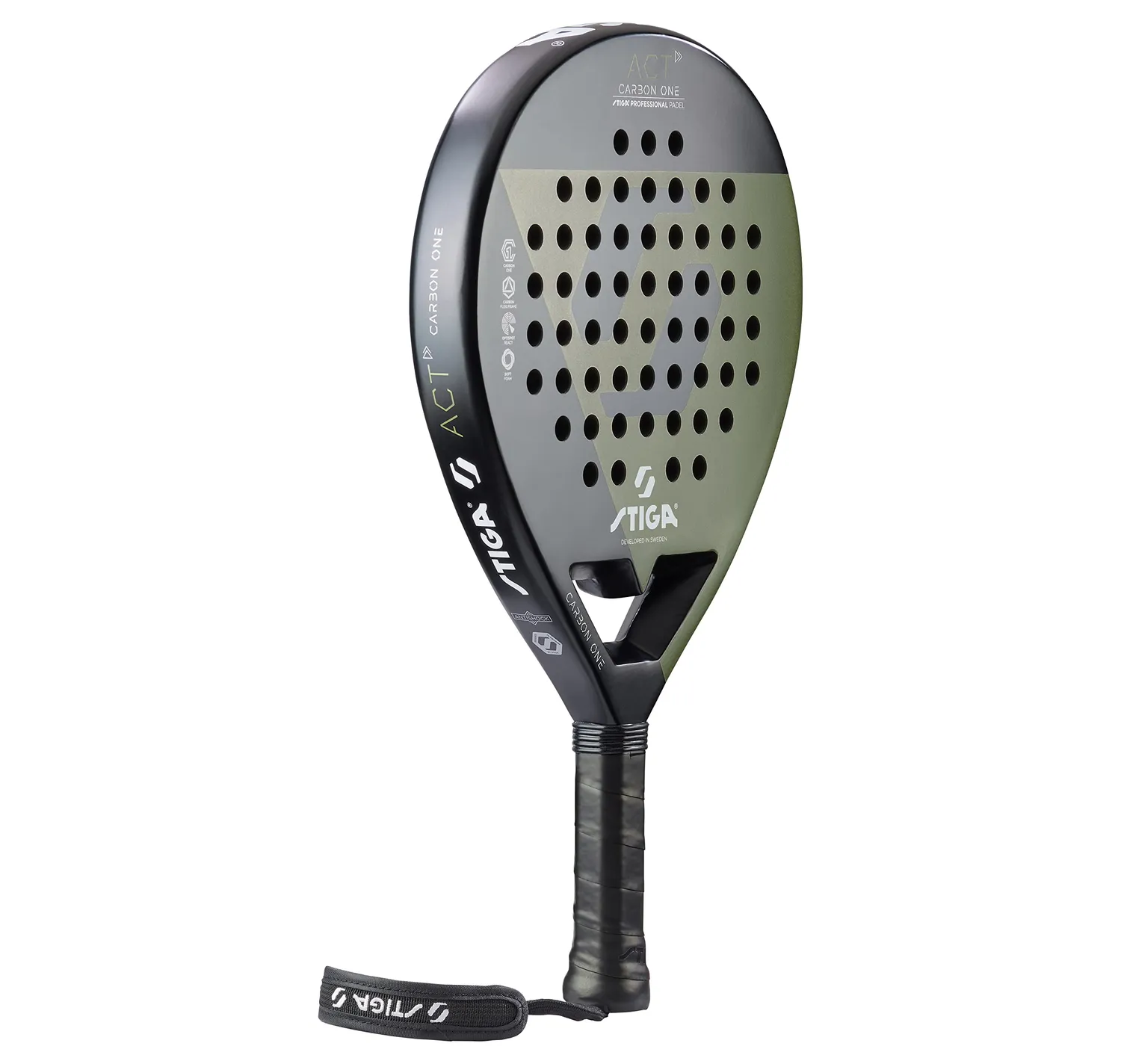 STIGA ACT raquette padel débutant ronde 355g carbone