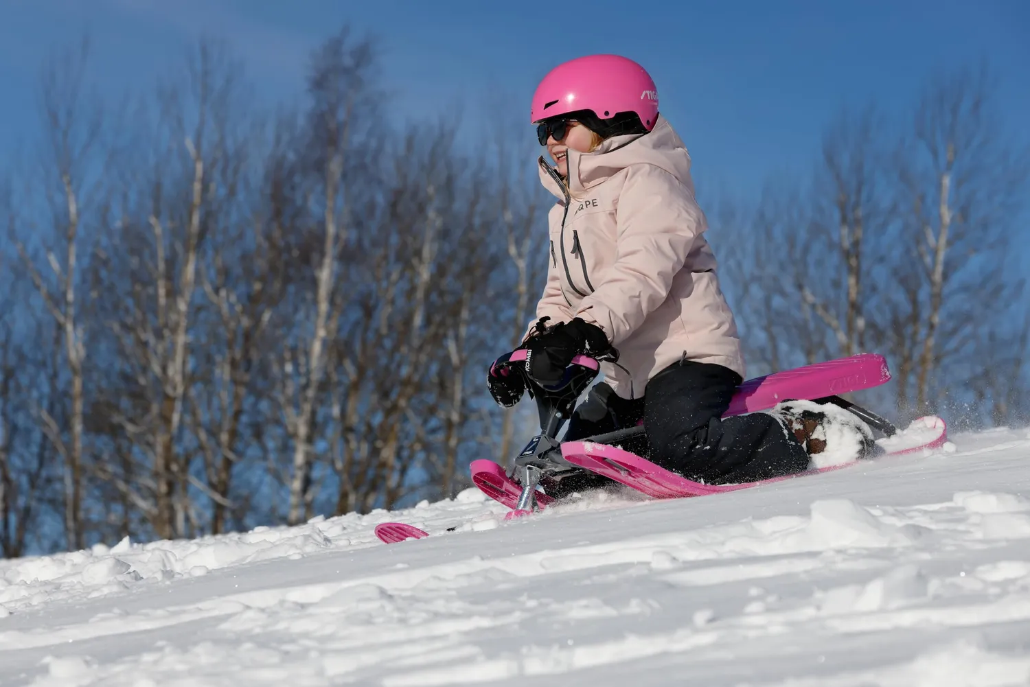 STIGA Snowracer Curve luge volant bleu 90 kg