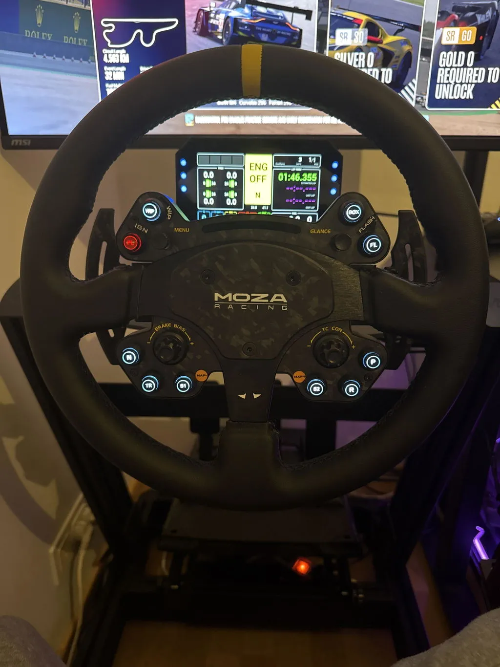 MOZA Racing RS V2 volant GT 13 pouces cuir