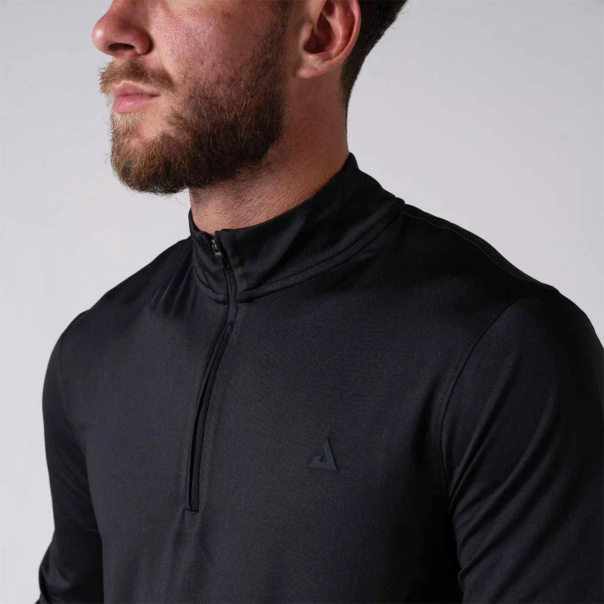 JOOLA Quarter Zip pull homme noir anti-UV léger