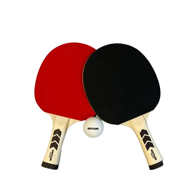KETTLER Match set 2 raquettes tennis de table + 3 balles