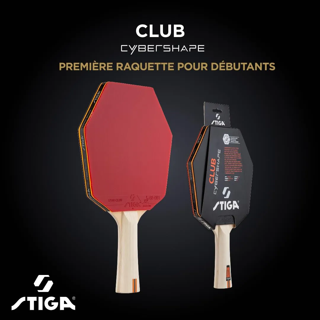STIGA Club Cybershape raquette tennis de table débutant