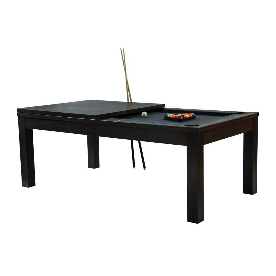 Rendez vous déco Eddie table billard convertible gris 10 pers