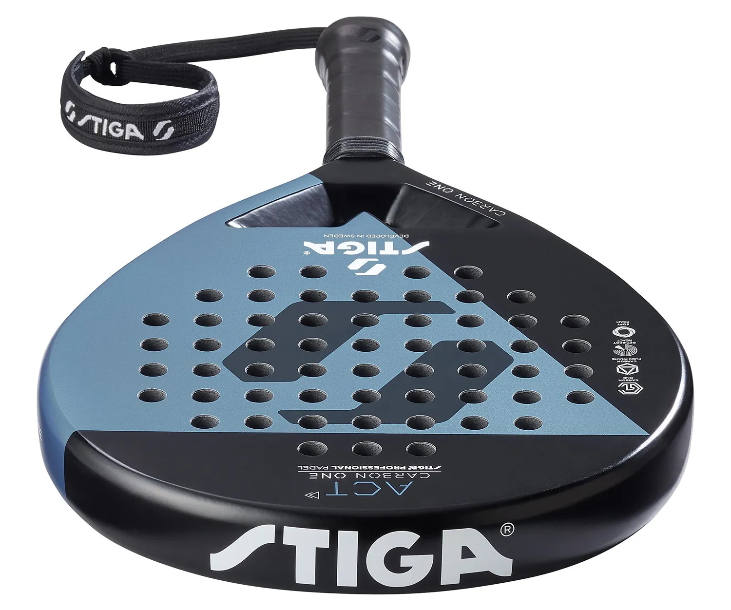 STIGA ACT raquette padel débutant ronde 355g carbone