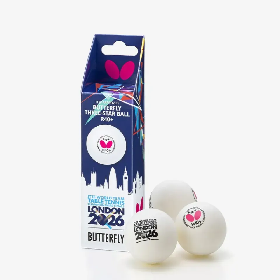 Butterfly R40+ balles ping-pong 3 étoiles x3 Londres