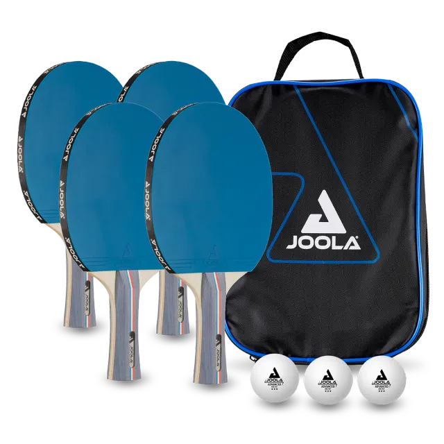 JOOLA Team School FR set tennis de table 4 raquettes + 3 balles