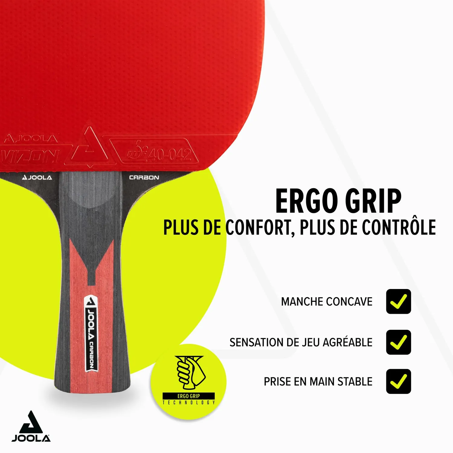 JOOLA Carbon Speed set ping-pong raquette balles housse