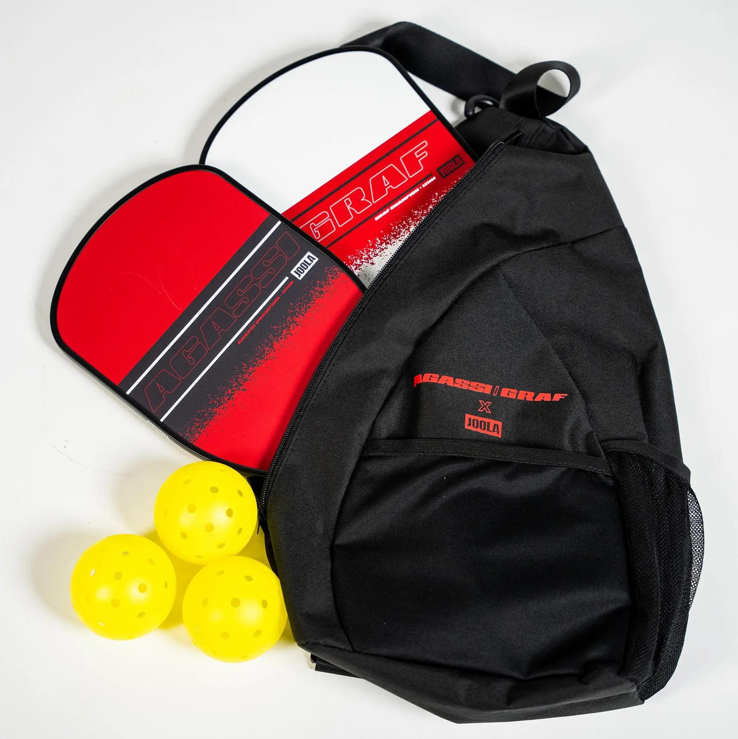 JOOLA Agassi Champion set pickleball 2 raquettes 3 balles