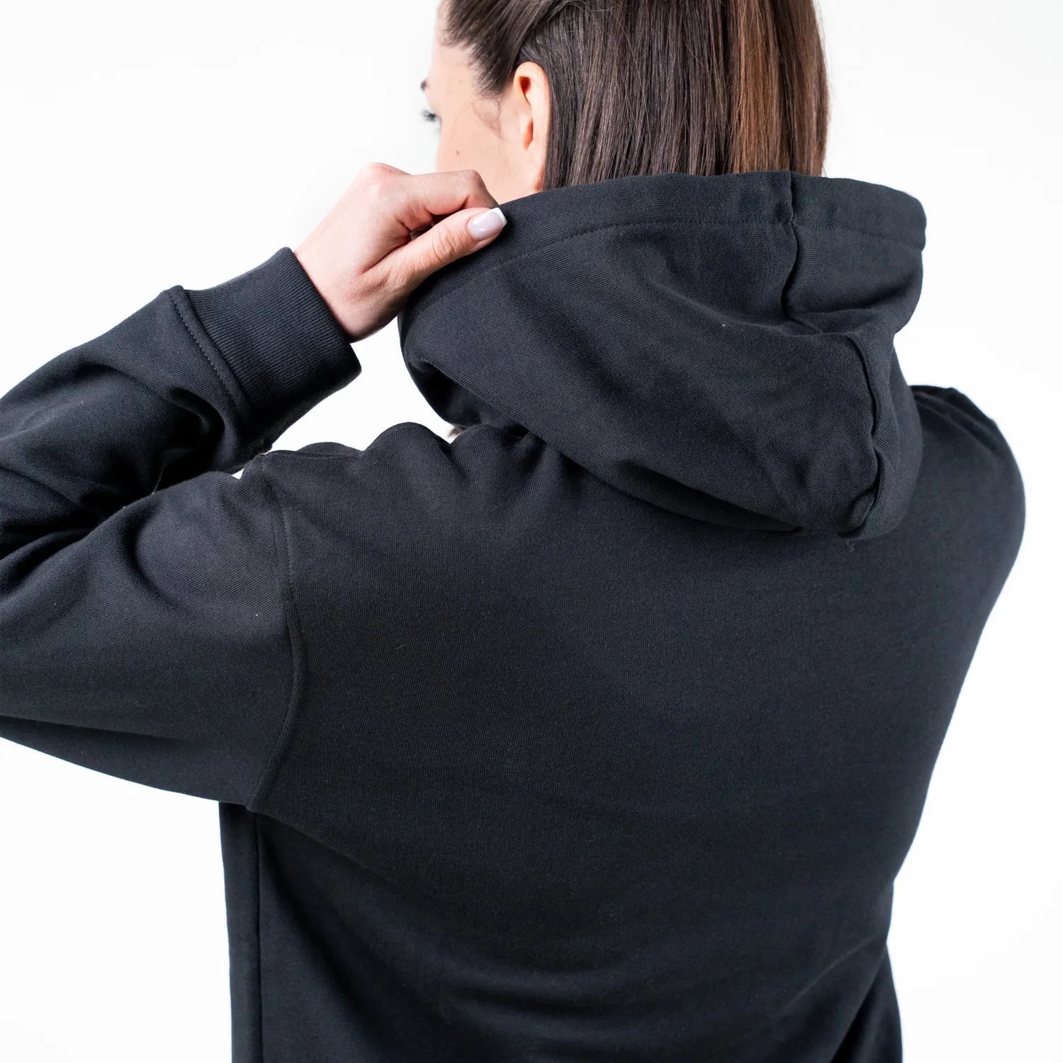 JOOLA Sweat Capuche Polaire Unisexe Noir Coton