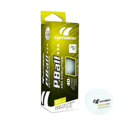 Cornilleau P-Ball ABS Evo balle ping-pong x3 blanc