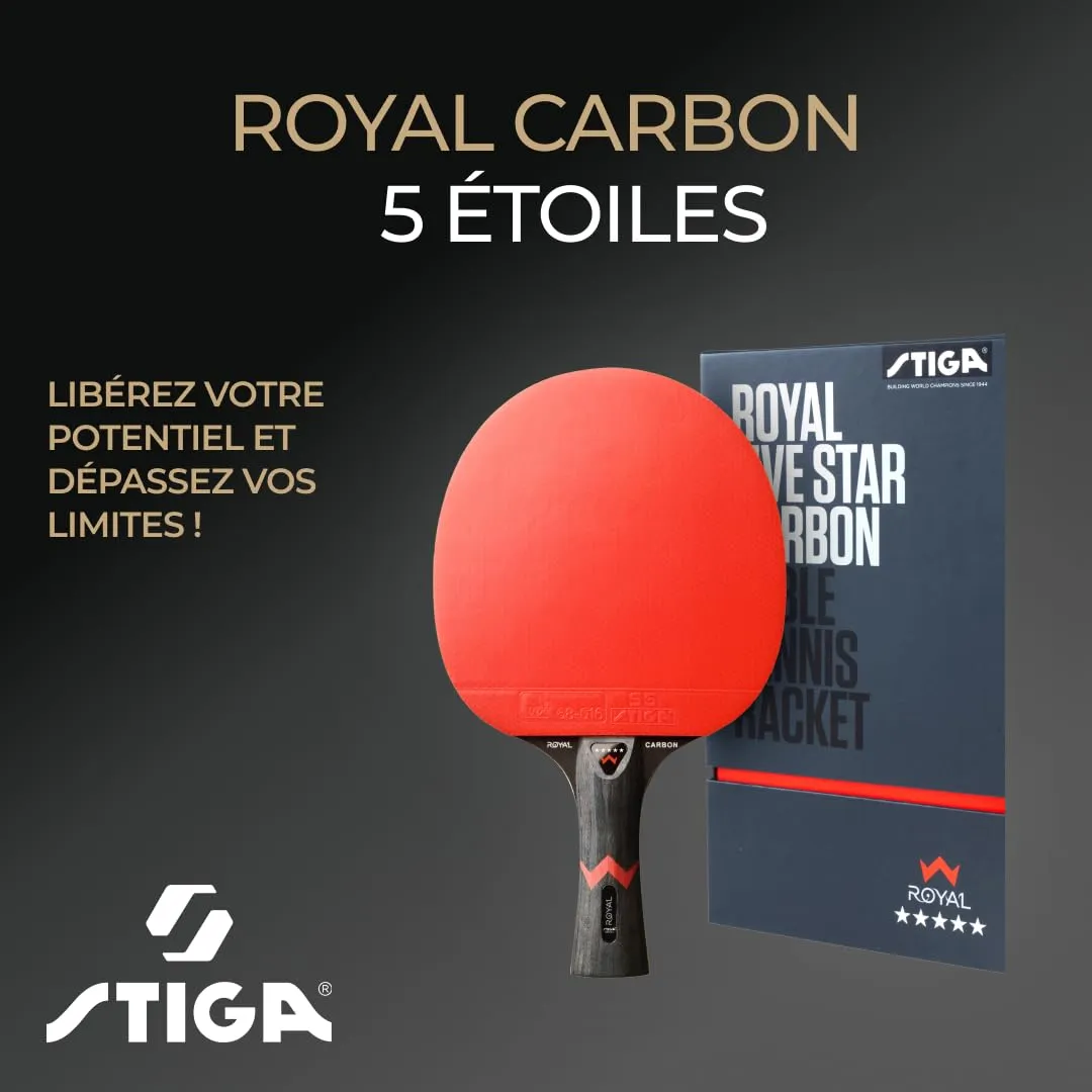 STIGA Royal Carbon 5 Star raquette ping pong Touch Carbon