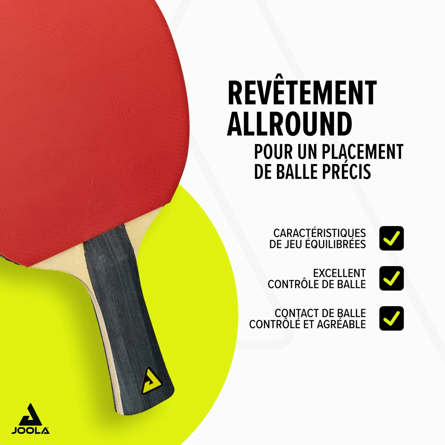 JOOLA Quattro set ping-pong 4 raquettes + balles