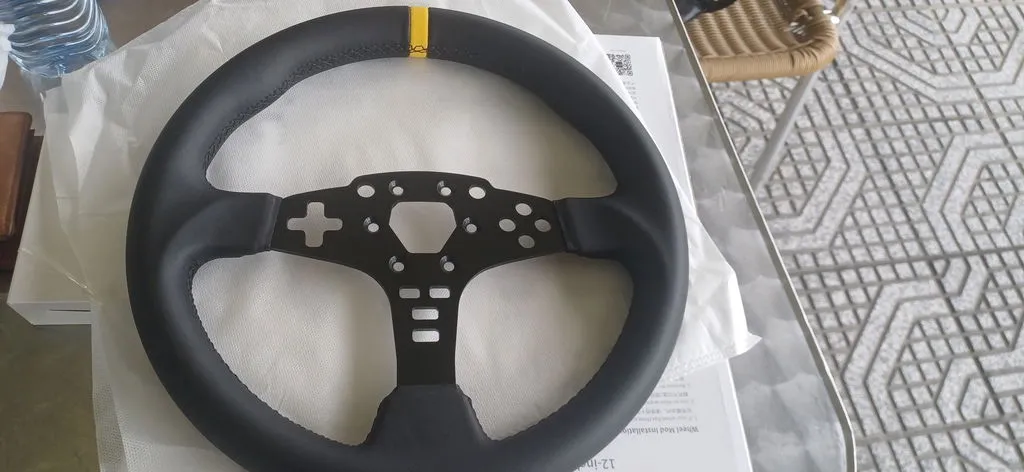 MOZA Racing ESX mod volant rond 12 pouces microfibre