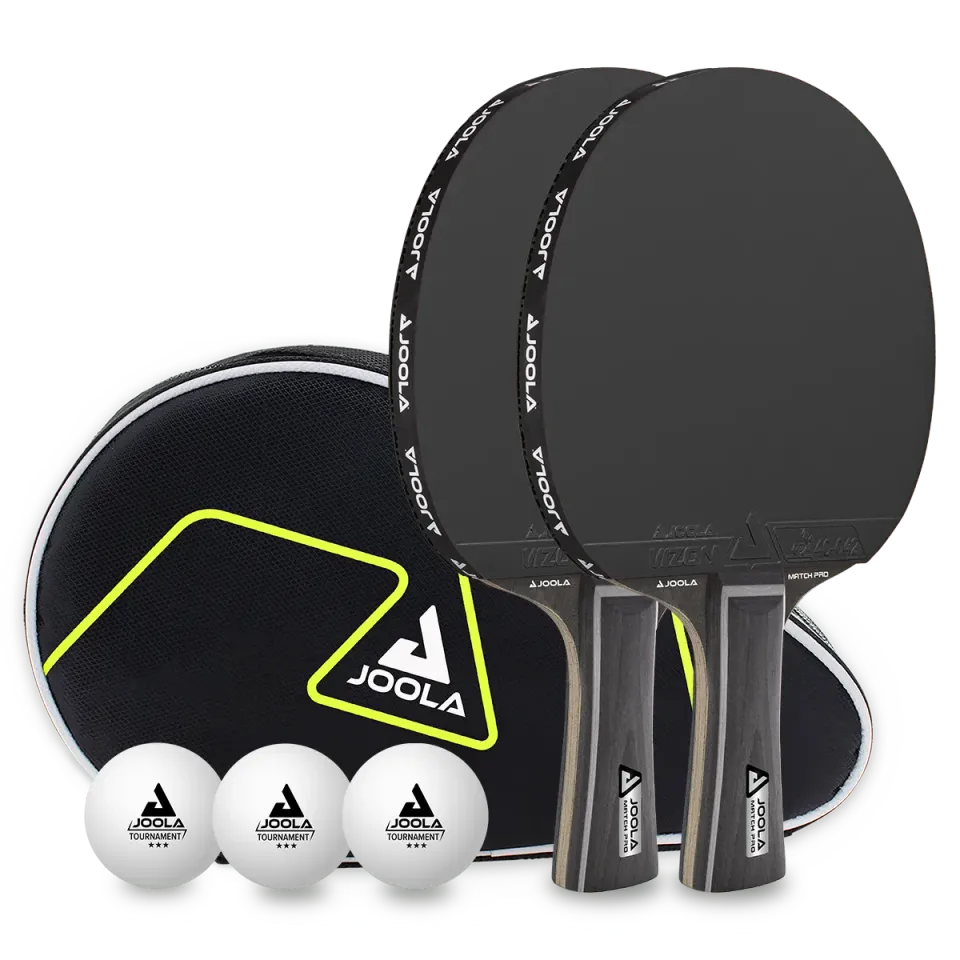 JOOLA Black Duo Pro set tennis de table 2 raquettes housse
