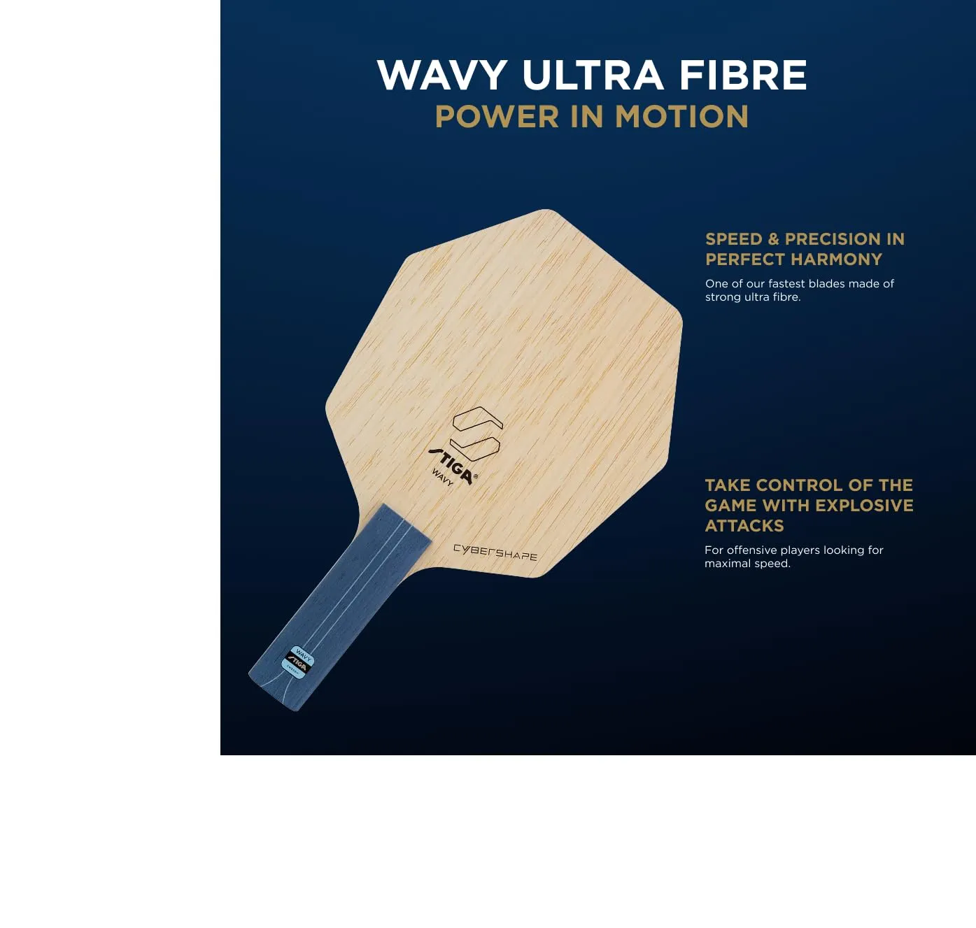 STIGA Wavy Ultra Fibre bois tennis de table round master