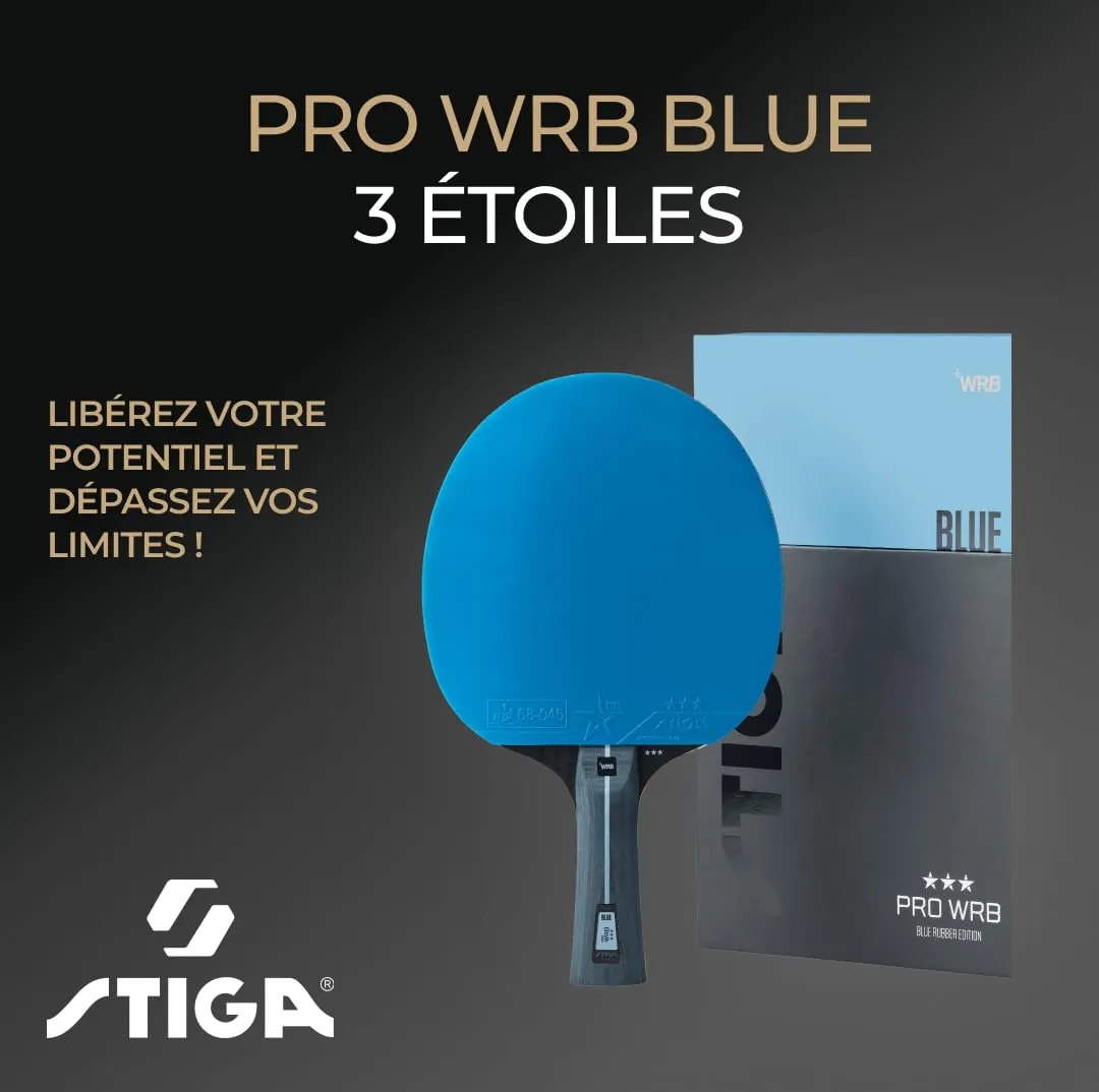 STIGA Pro WRB Blue Edition raquette ping pong bleue