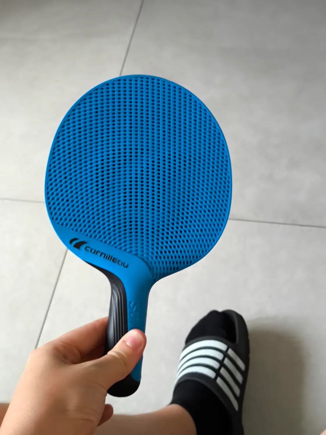 Cornilleau Softbat raquette ping-pong outdoor bleue