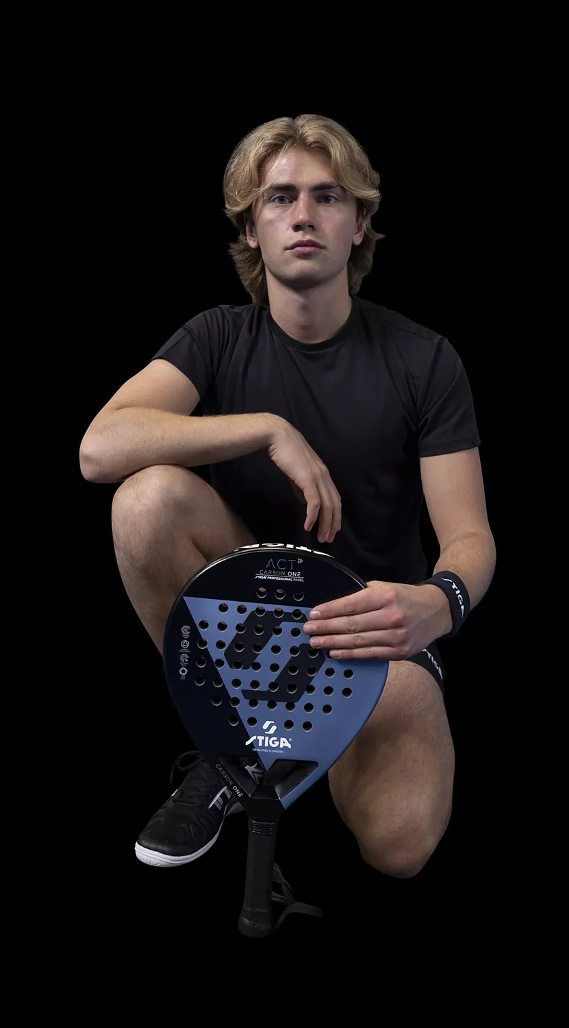 STIGA ACT raquette padel débutant ronde 355g carbone