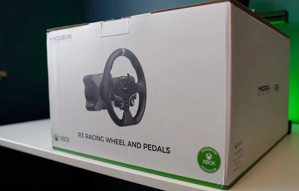 MOZA R3 volant pedales Xbox PC 3,9 Nm
