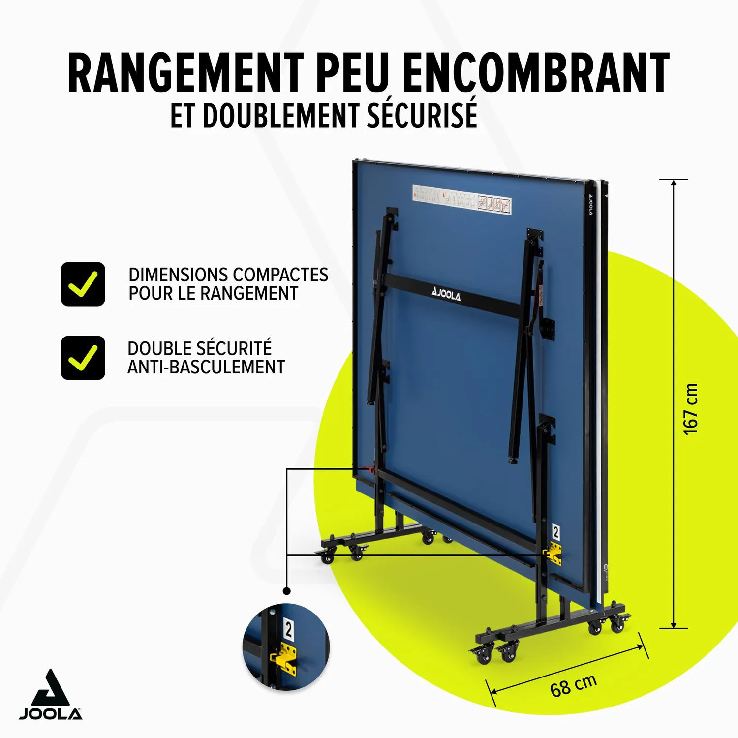 JOOLA Inside table ping-pong intérieur bleue 274 cm