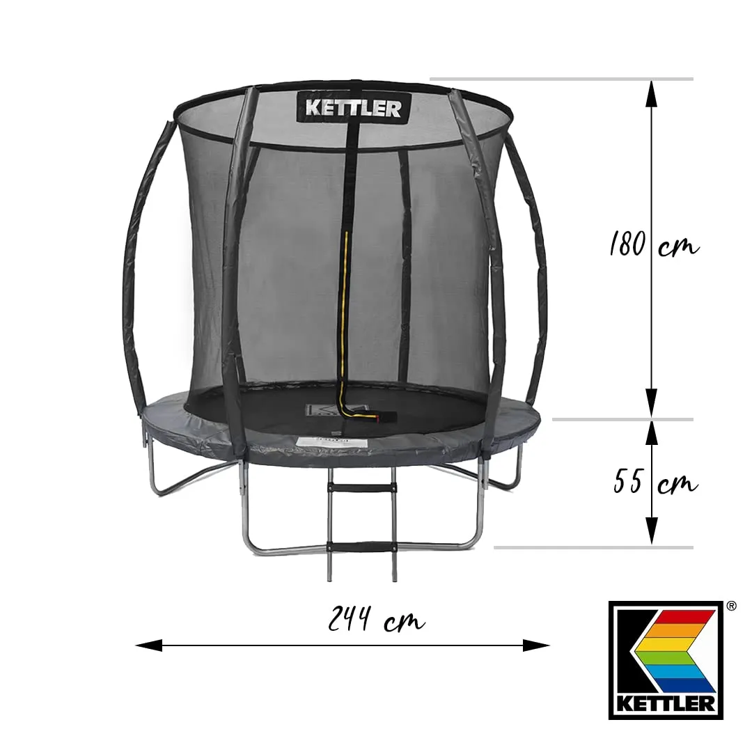 Kettler Fun Jump Trampoline extérieur 244 cm filet 100 kg