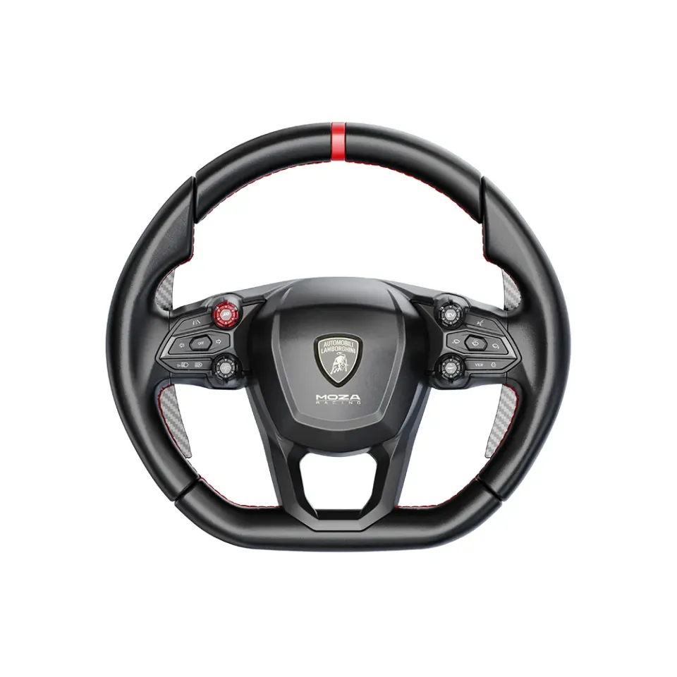 MOZA Revuelto Volant sim racing Lamborghini carbone