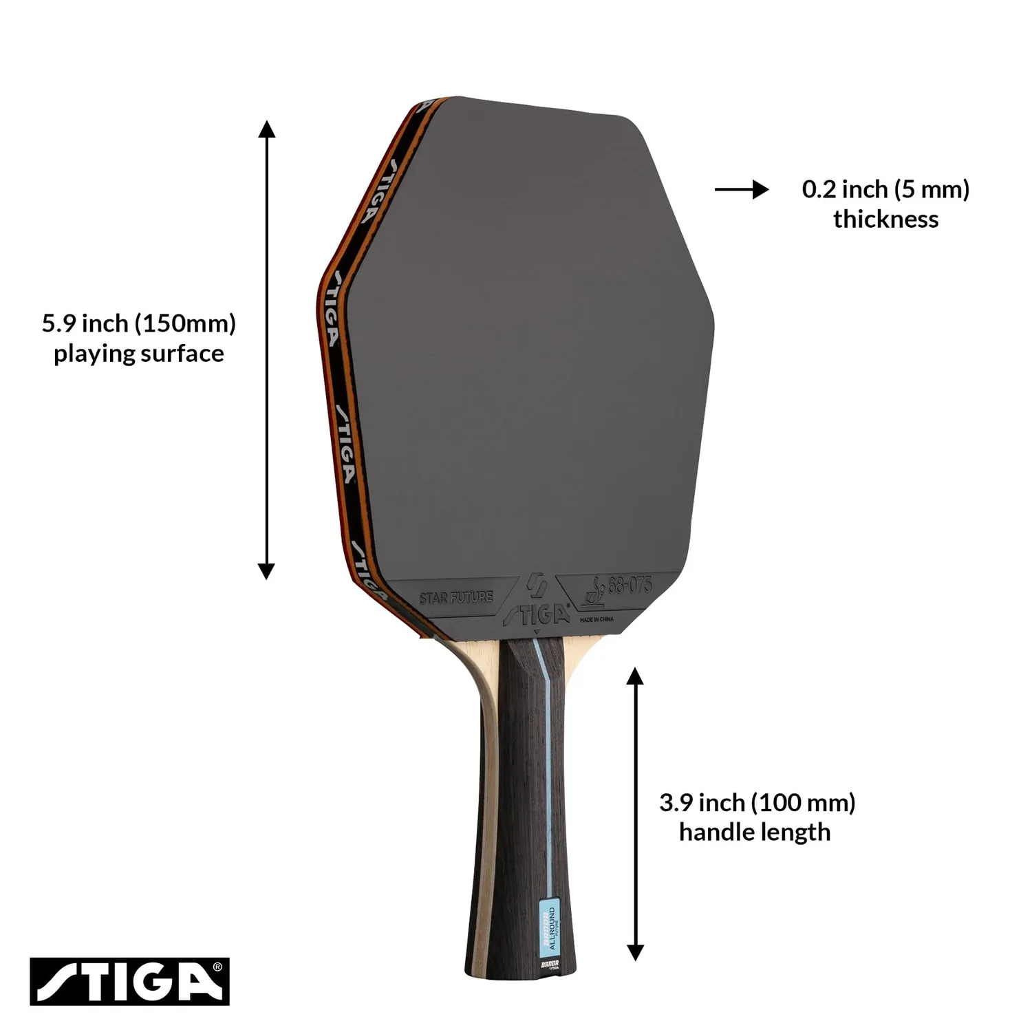 STIGA Banda Allround Future raquette tennis de table cybershape