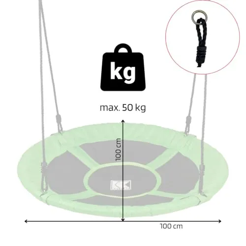 Kettler Fun balançoire nid extérieur 100 cm